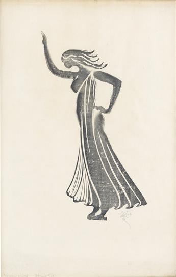 (THEATER / GRAPHICS.) Craig, Edward Gordon. Dancing Girl and Susanna.